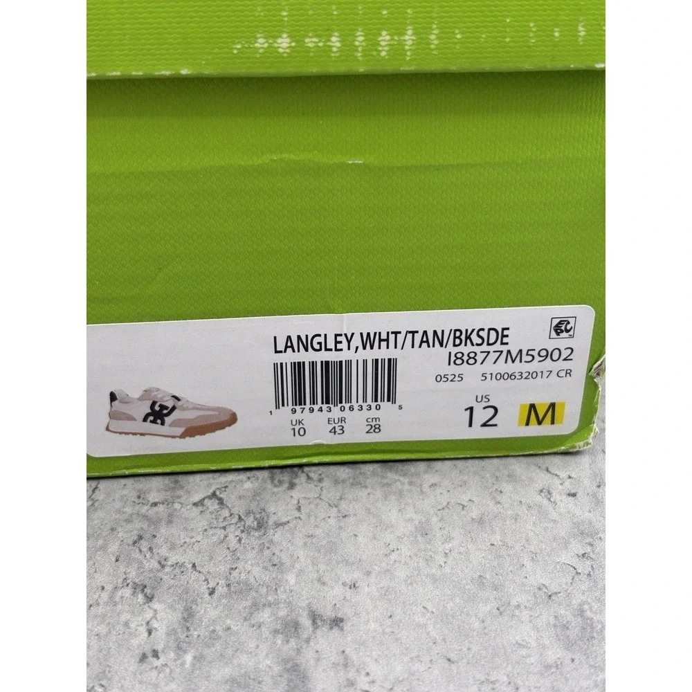 Sam Edelman Langley Sneakers White Tan Black Suede Mesh Womens 12 M NIB